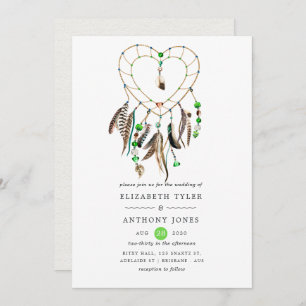 Indische legende Tribal Boho Wedding Kaart