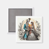 Indische Magnet Magneet (Voorkant / Achterkant)