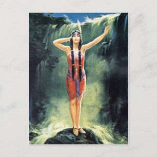 Indische Maidens-Briefkaart voor kalendermeisjes v Briefkaart