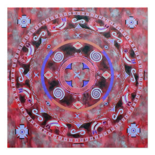 Indische mandala perfect poster