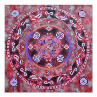 Indische mandala perfect poster