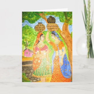 Indische meisjes kaart