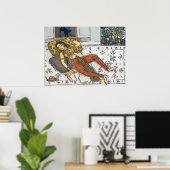 Indische, Mughal Woman, prinses Poster (Thuiskantoor)