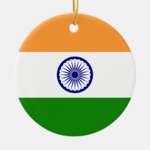 Indische nationale vlag keramisch ornament