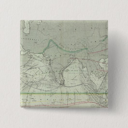 Indische Oceaan 2 Vierkante Button 5,1 Cm (Voorkant)