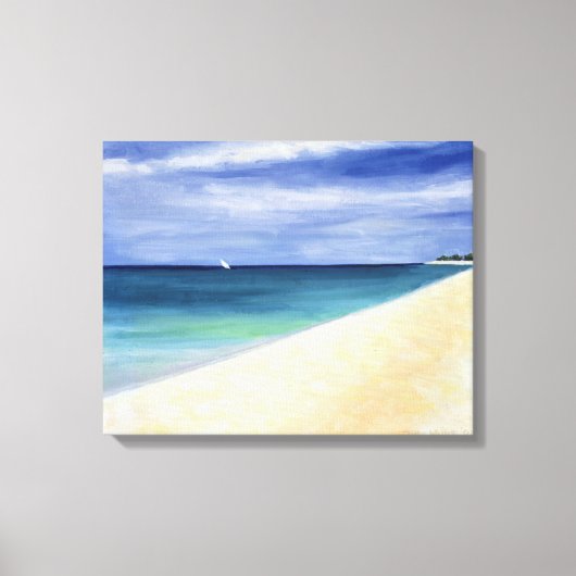 Indische Oceaan II 1995 Canvas Afdruk (Voorkant)