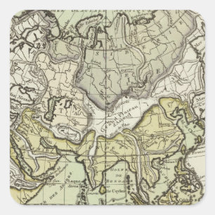 Indische Oceaan Vierkante Sticker