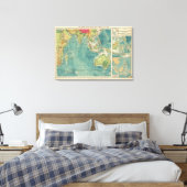 Indische oceaankabels, draadloze stations canvas afdruk (Insitu (Slaapkamer))