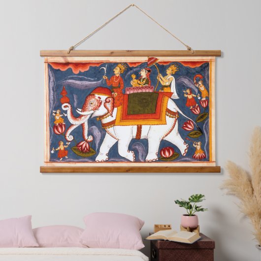 Indische olifant Hangend Wandkleed (Slaapkamer)