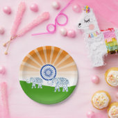 Indische olifant papieren bordje (Feest)