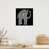 Indische olifant poster (Keuken)