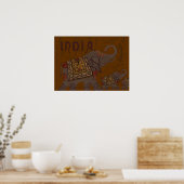 Indische olifant poster (Keuken)
