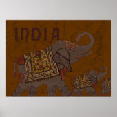 Indische olifant poster (Voorkant)