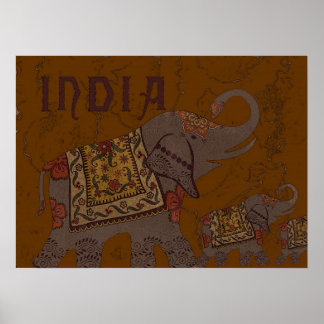 Indische olifant poster