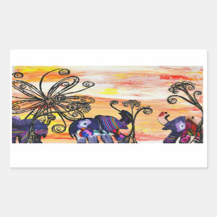 Indische olifant Stickers