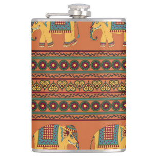 Indische olifanten, Sinaasappel Traditional Seamle Heupfles