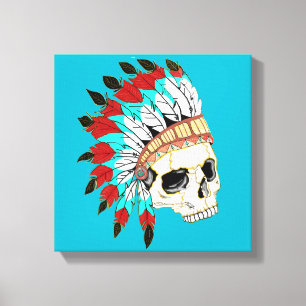Indische opperhuid canvas afdruk