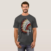 Indische oppermotorfiets t-shirt (Voorkant volledig)