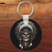 Indische opperschedel Tattoo Sleutelhanger (Voorkant)