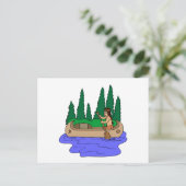 Indische Paddles Canoe Briefkaart (Staand voorkant)