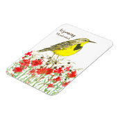Indische Paintborstel Meadowlark Wyoming Magneet (Linkerzijde)