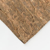 Indische palmvierkant op een boomstam fleece deken (Hoek)