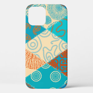 Indische patchwork naadloos  ontwerp. iPhone 12 hoesje