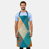 Indische patchwork naadloos  ontwerp. schort (Gedragen)