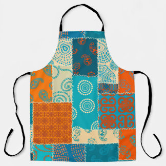 Indische patchwork, naadloze achtergrond. schort