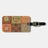 Indische patronen bagagelabel (Voorkant horizontaal)