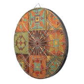 Indische patronen dartbord (Voorkant Rechts)