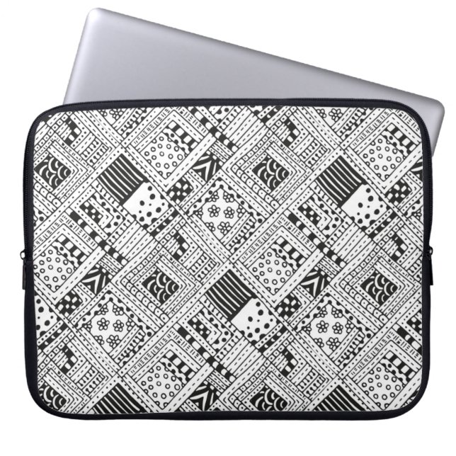Indische patroonbalk laptop sleeve (Voorkant)