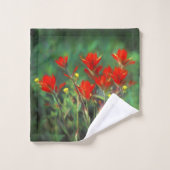 Indische penseelschildering - Oorspronkelijke blow Bad Handdoek (Wasdoekje)