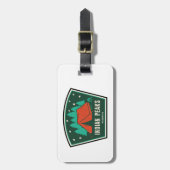 Indische pieken Wilderness Colorado Camping Bagagelabel (Voorkant verticaal)