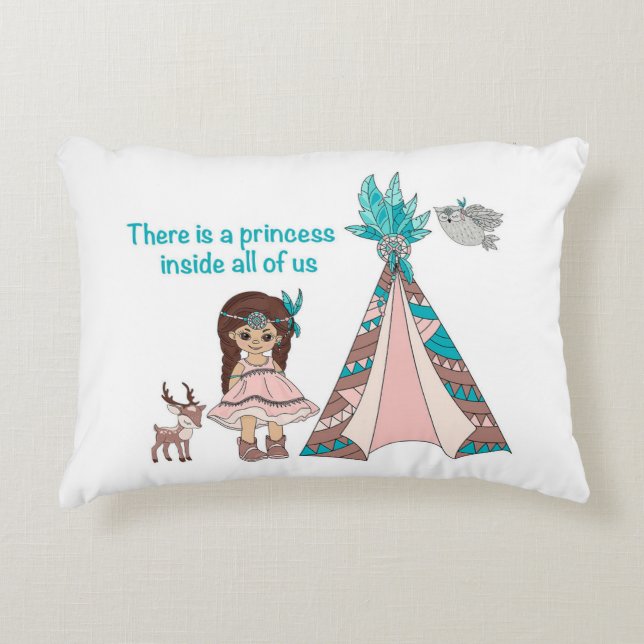 Indische prinses accent kussen (Voorkant)
