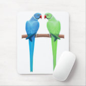 Indische ringnek Parakeets Mousepad Muismat (Met muis)