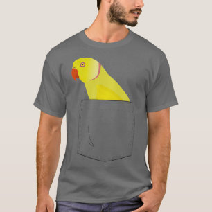 Indische ringnek Paraket Yellow Parrot Fake T-shirt