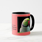 Indische ringnek-parkiet mok (Voorkant rechts)