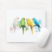 Indische ringneparrots muismat (Met muis)