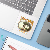 Indische rivier Florida met oud beeld Sticker (Laptop met iPhone)
