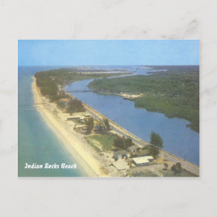 Indische Rocks Beach, Florida,  strandscène Briefkaart