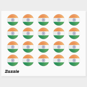 Indische ronde pictogramvlag sticker