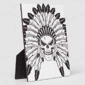 Indische schedelhoofd fotoplaat (Zijkant)