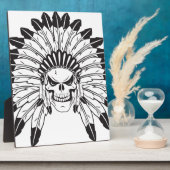 Indische schedelhoofd fotoplaat (Zijkant)