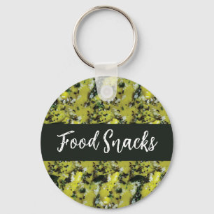 Indische snacks Dhokla Ontbijt Voedsel Sleutelhanger