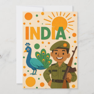Indische soldaat met Kaart