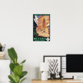 Indische staatsspoorwegen Muttra Krishna Temple Poster (Thuiskantoor)