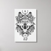 Indische stam Wolf Canvas Afdruk (Voorkant)