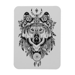 Indische stam Wolf Magneet