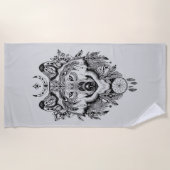 Indische stam Wolf Strandlaken (Voorkant)